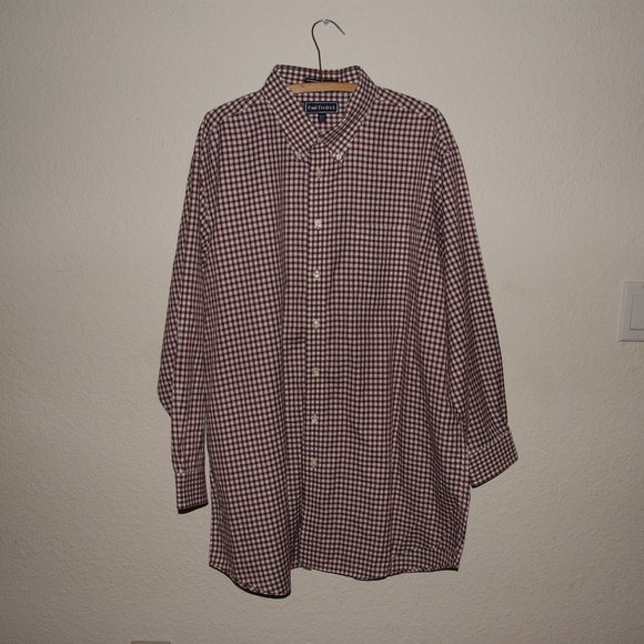 Paul Fredrick Other - 002 PAUL FREDRICK Red Gingham Check Button Down Shirt